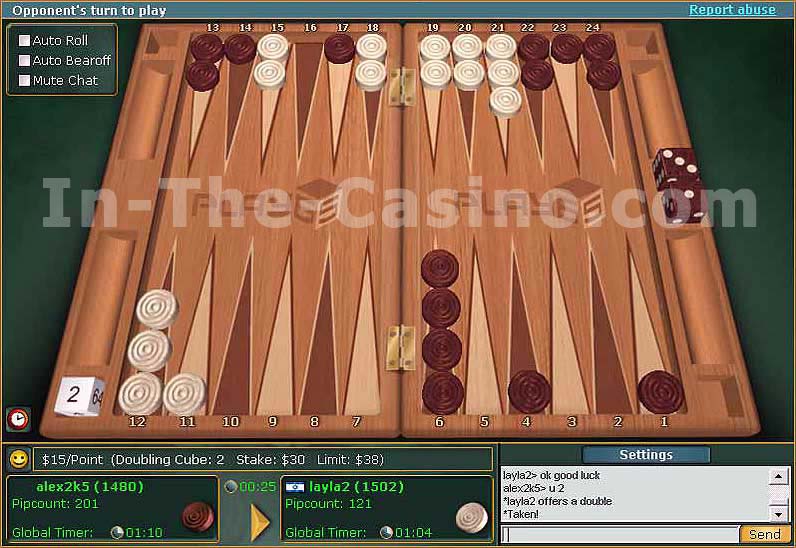 Screenshot of Backgammon Lite 5.5
