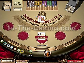 Blackjack at Cameo Casino