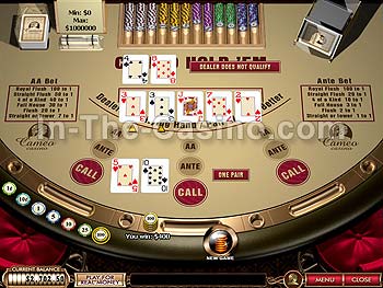 Casino Hold'em at Cameo Casino