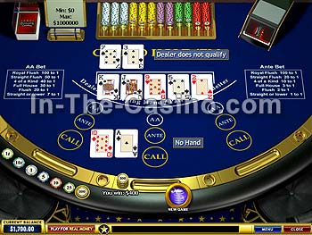 Casino Hold'em at Europa Casino
